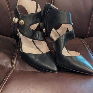 Louise et Cie Black Cutout Heels